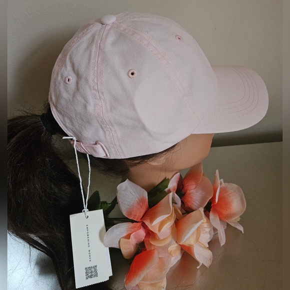 Tory Burch nwt Light pink baseball sport cap hat with T logo with adjustable bac - Picture 4 of 9